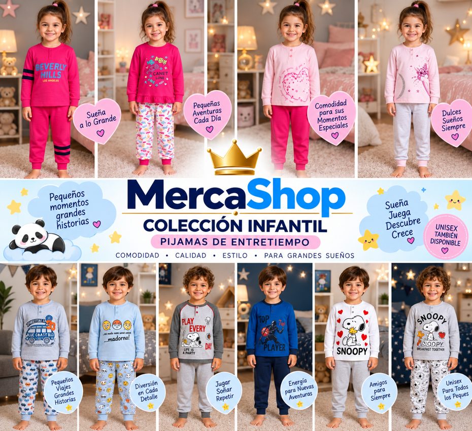 Pijamas de entretiempo — colección Mercashop