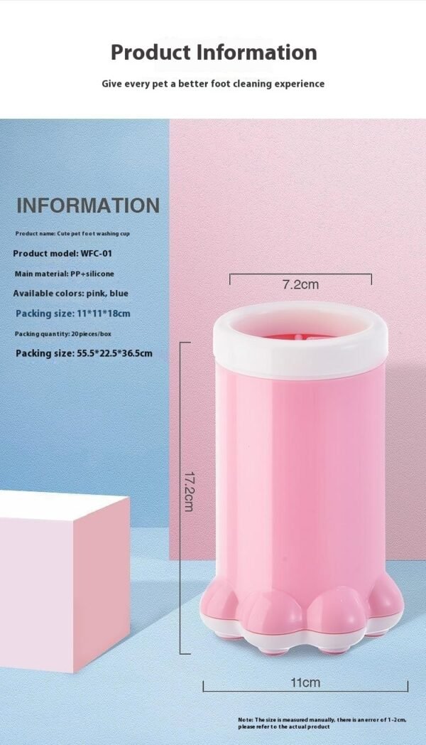 Herramientas de limpieza y belleza para perros, lavadora portátil de silicona para patas de perro, productos para mascotas.