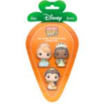 Blister 3 figuras Carrot Pocket POP Disney Princesas Cenicienta Tiana Bella Pascua