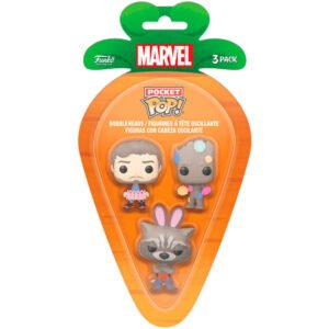 Blister 3 figuras Carrot Pocket POP Marvel Guardianes de la Galaxia Pascua