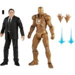 Blister 2 figuras Happy Hogan and Iron Man Mark XXI Iron Man 3 The Infinity Saga Marvel 15cm