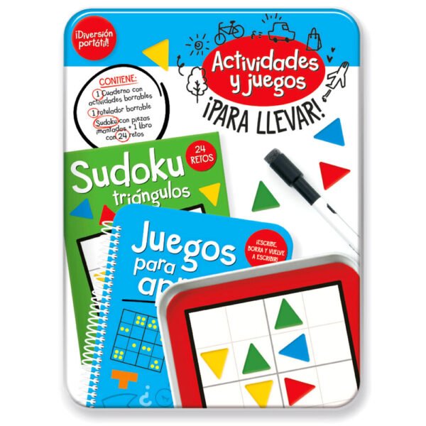 Kit Actividades Portatil Retos de Ingenio español