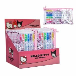 Blister 6 boligrafos gel Hello Kitty
