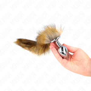 <div style="background-color: #ff4d4d; color: white; padding: 4px 12px; border-radius: 20px; display: inline-block; font-family: Arial, sans-serif; font-size: 14px; font-weight: bold; margin-bottom: 8px;"> 🔞 +18 </div> KINK - PLUG ANAL TALLA L 10 X 4 CM CON COLA SINTÉTICA 40 CM MARRÓN