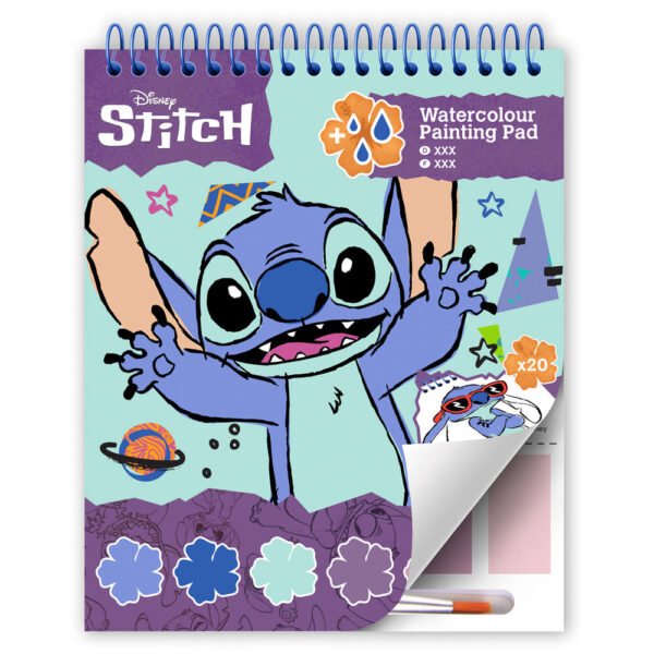 Bloc Dibujo Acuarelas Stitch Disney
