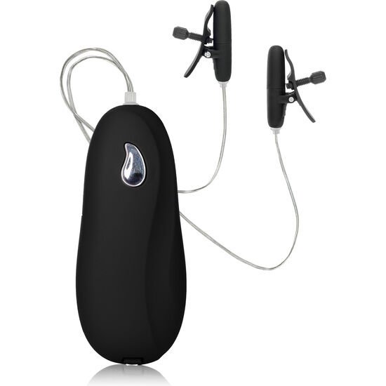 <div style="background-color: #ff4d4d; color: white; padding: 4px 12px; border-radius: 20px; display: inline-block; font-family: Arial, sans-serif; font-size: 14px; font-weight: bold; margin-bottom: 8px;">     🔞 +18 </div> CALEXOTICS - PINZAS CON VIBRACIÓN NEGRO