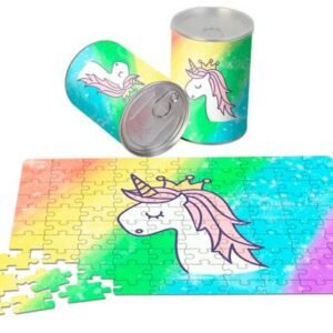 PUZZLE EN LATA REGALO UNICORNIO