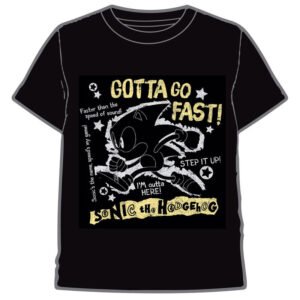 Camiseta Go Fast Sonic The Hedgehog adulto