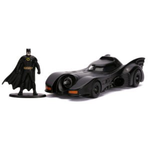 Blister figura Batman + Coche Batmovil 1989 metal DC Comics