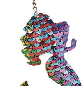 LLAVERO SILUETA SIRENA LENTEJUELAS