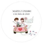 LOTE 24 PEGATINAS REDONDAS PERSONALIZABLES