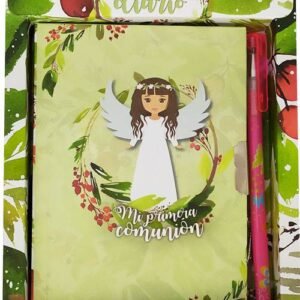 SET DIARIO Y BOLÍGRAFO MI PRIMERA COMUNIÓN NIÑA